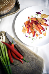 Guest Recipe : Beetroot Cured Salmon