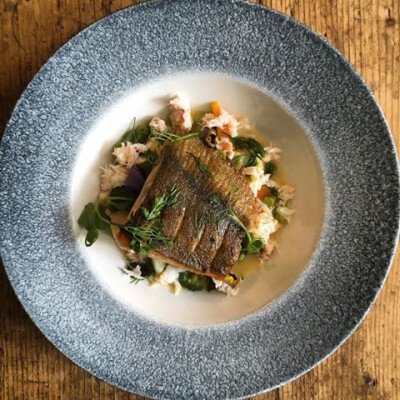 Roasted Plaice, Spring Vegetables & Cornish Crab