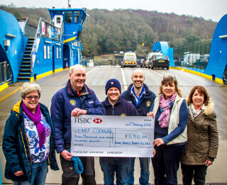 King Harry Ferry donates £3,700 to help Local Charity