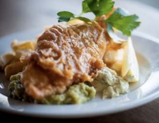 Fish and chips for £9.95 at Rick Stein’s Fish, Falmouth