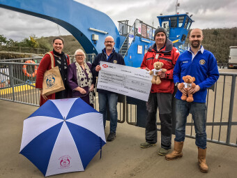 Ferry donates £4,550 to help charity