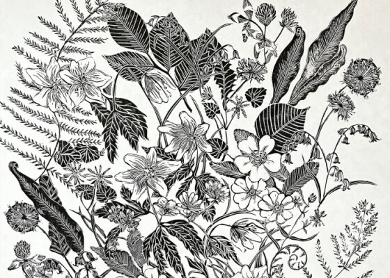 Trebah Garden -  An Introduction to Botanical Lino Printing