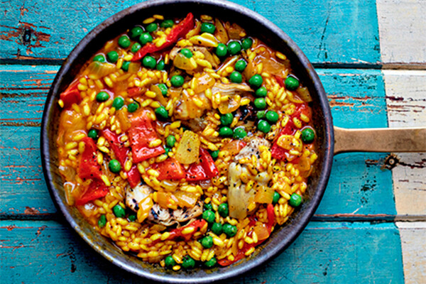 Paella with Little Yoga Wanderer