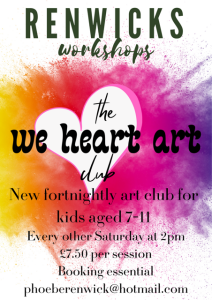 We Heart Art Club at Renwicks Cafe