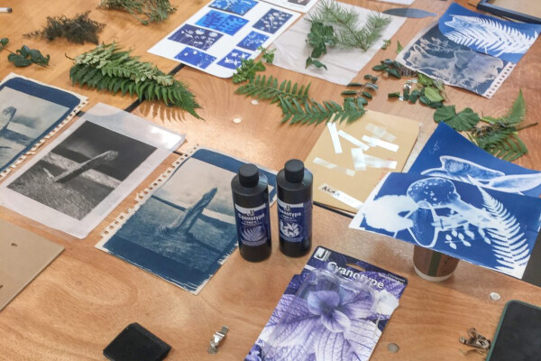 Cyanotype Sun Print Workshop with Trebah Garden