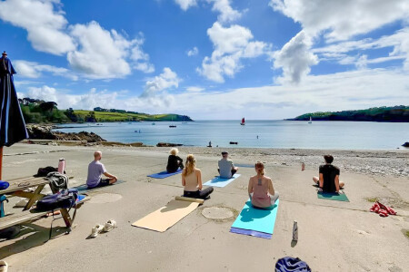 Beach Yoga with Trebah Garden