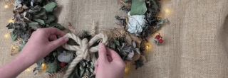 Festive Cornish Coast Path Wreath Workshop