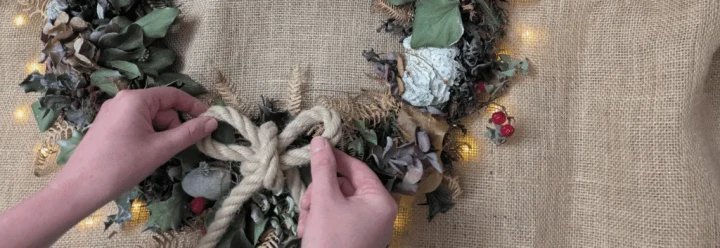 Festive Cornish Coast Path Wreath Workshop