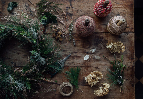 Christmas Wreath Making Workshop with Beach House