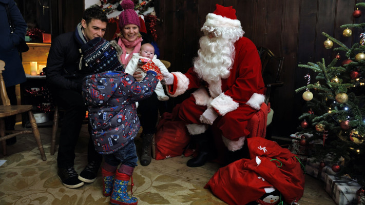 Storytelling with Father Christmas at Trelissick
