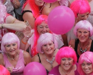 Falmouth’s Pink Wig Parade is Back with a Splash!