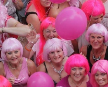 Falmouth’s Pink Wig Parade is Back with a Splash!