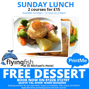 Super Sunday Lunch at St Michael's with FREE dessert!