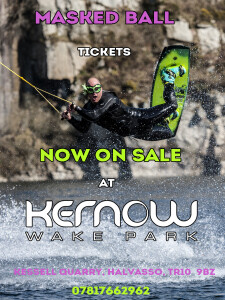 Kernow Wake Park to Sell Masked Ball Tickets