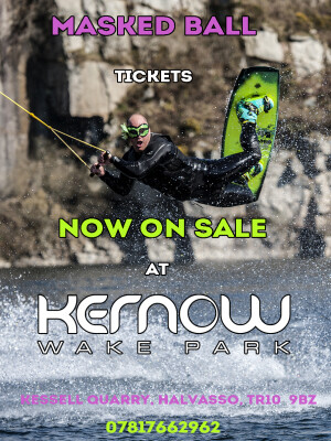 Kernow Wake Park to Sell Masked Ball Tickets