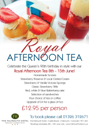 Royal Afternoon Tea at the Falmouth Hotel