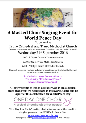 A Massed Choir Singing Event for World Peace Day